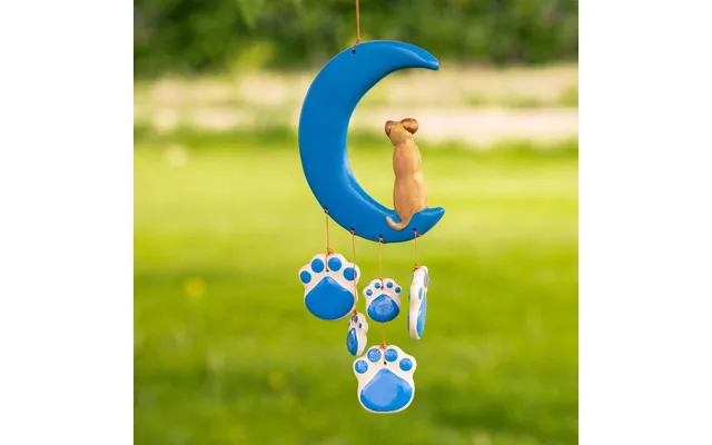 Pet Moonlight Ceramic Wind Chime - Dog