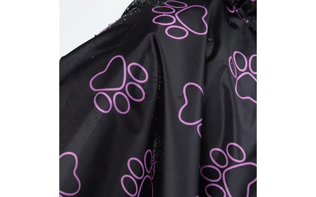 Posh Pets Rain Poncho - Outlined Paw Prints