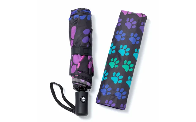 Rainy Day Paw Print Umbrella - Rainbow Paws