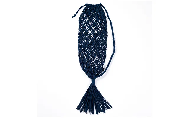Recycled Cotton Handwoven Yoga Mat Carrier - Blue
