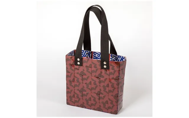 Recycled Handwoven Tote Bag - Brown