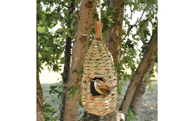 Roosting Pocket Birdhouse 100% Natural Reed Grass - Teardrop