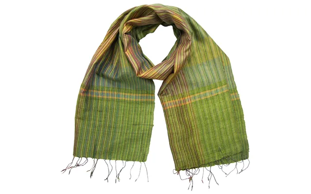 Royal Weave Silk Scarf - Green