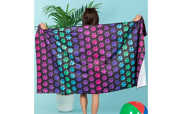Sand-free Microfiber Beach Towel - Rainbow Paws