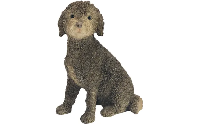 Sandicast Brown Labradoodle Dog Sculpture