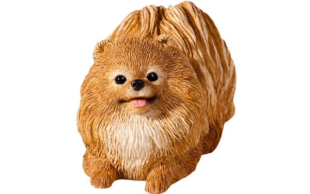 Sandicast Orange Pomeranian Dog Sculpture