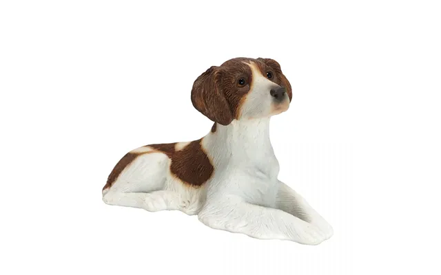 Sandicast Orange White Brittany Dog Sculpture