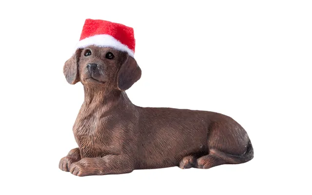 Sandicast Sitting Red Dachshund Christmas Tree Ornament