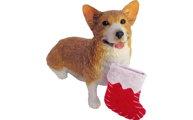 Sandicast Sitting Red Pembroke Welsh Corgi Christmas Ornament