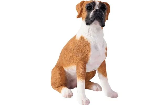 Sandicast Small Size Fawn Boxer Dog Sculpture