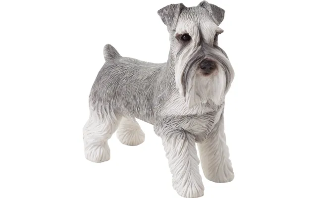 Sandicast Standing Gray Schnauzer Dog Sculpture