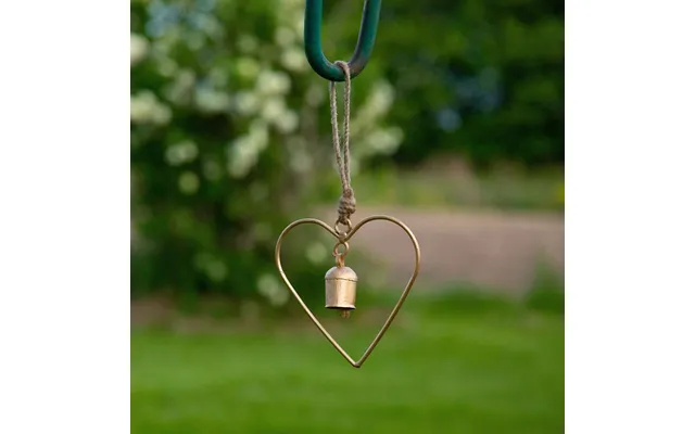 Single Bell Iron Wind Chime - Heart