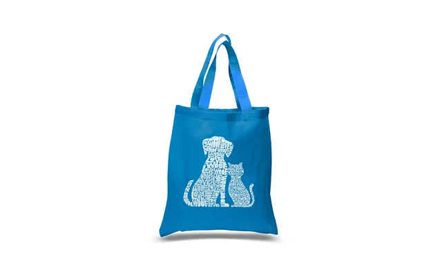 Small Word Art Tote Bag - Dogs And Cats