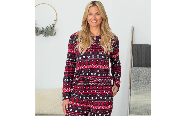 Soft Touch Traditional Nordic Paws Pajama Separates - Top