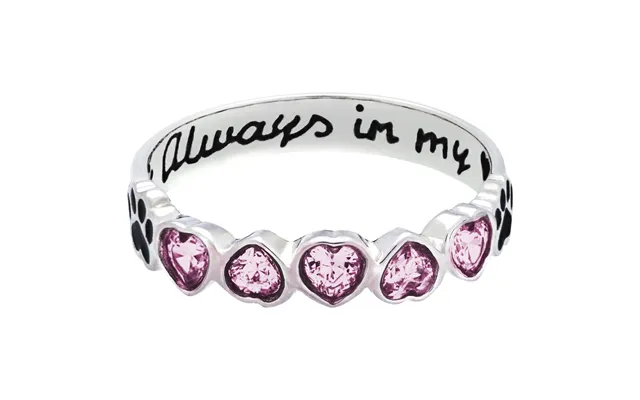 Sterling Stackable Paw Print Birthstone Ring Fair Trade - October