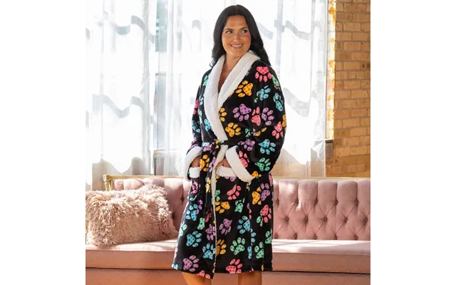 Super Cozy Argyle Paws Bathrobe - 2x