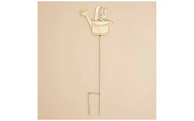 Sweet Bunnies Mixed Metal Plant Stake - Watering Can