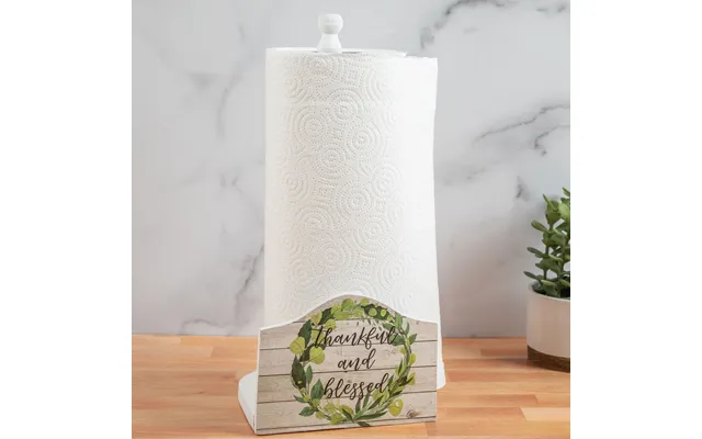 Thankful And Blessed Paper Towel Holder