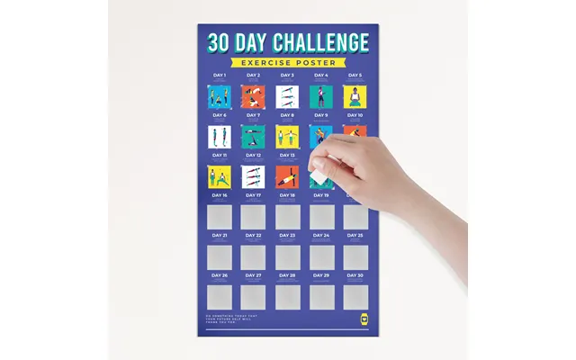 Thirty Day Challenge Scratch Poster - Excercise