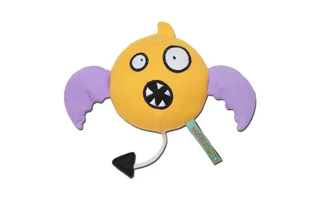 Touchdog Cartoon Flying Critter Monster Plush Dog Toy - Yellow
