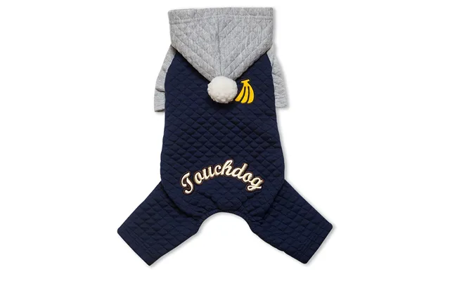 Touchdog Fashion Designer Dog Hooded Sweater - Navy Grey