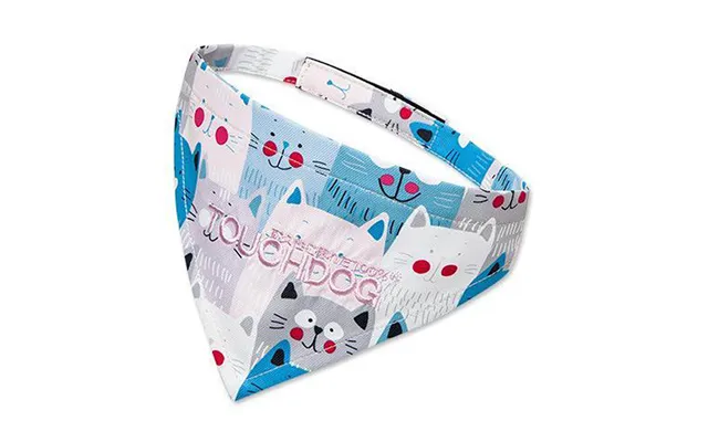 Touchdog Head-popper Dog Bandana - Blue White