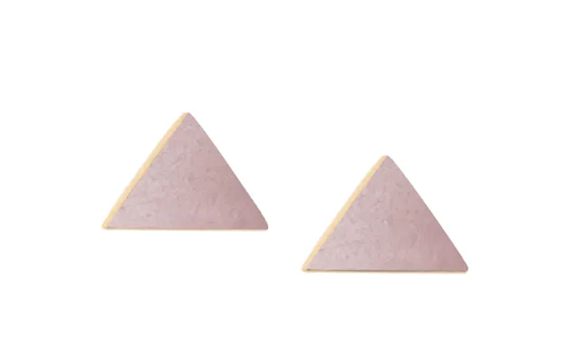 Tri Stud Earrings - Shadow Gray
