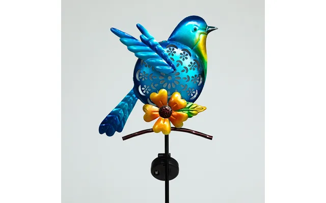 Tweeting Bird Solar Garden Stake - Blue Bird