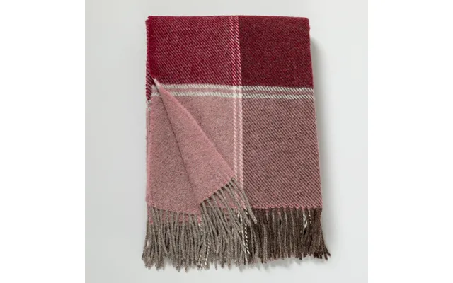Ukrainian 100% Wool Fringed Throw Blanket - Plaid