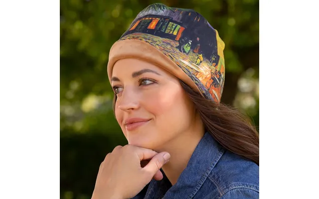Van Gogh Beauty Printed Beanie - Cafe Terrace