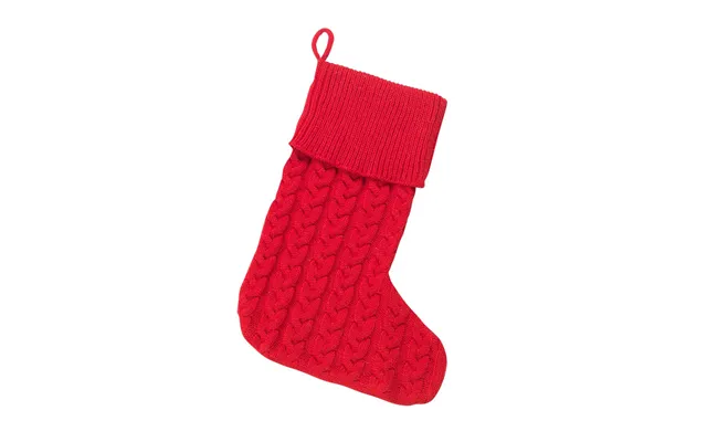 Viv&lou Red Cable Knit Stocking