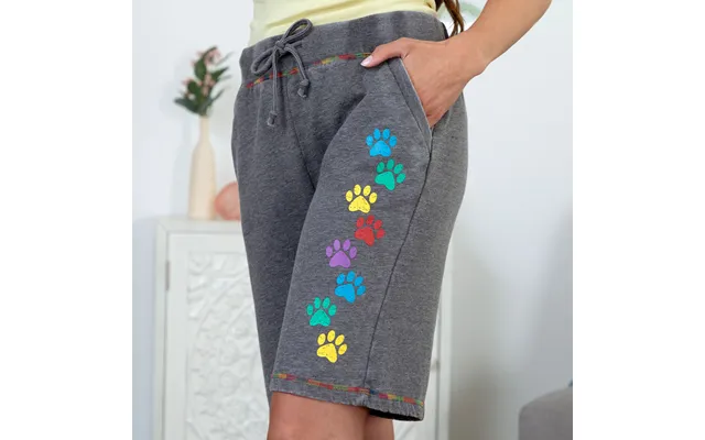 Walking Paws Burnout Board Shorts - Charcoal Gray