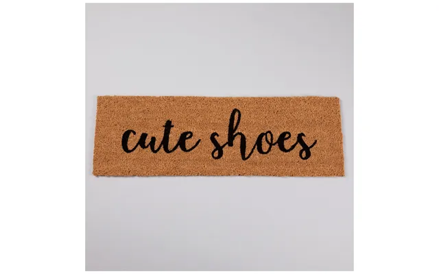 Warm Welcome Coir Door Mat - Cute Shoes