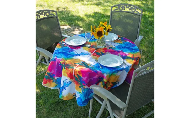 Waterproof Outdoor Tablecloth - Watercolor Dragonflies