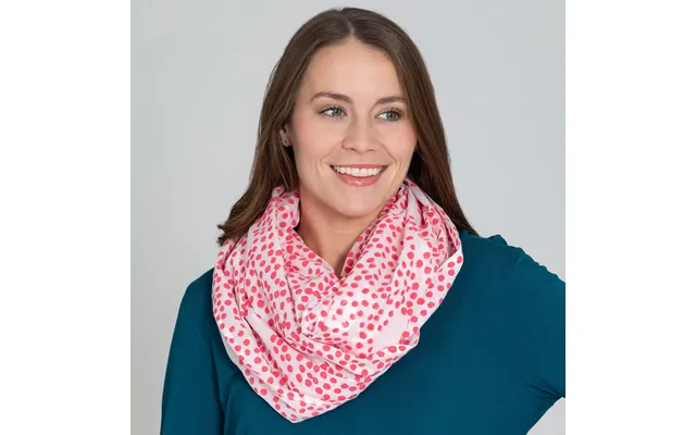 Waves Of Color Infinity Scarf Fair Trade - Dots Pink