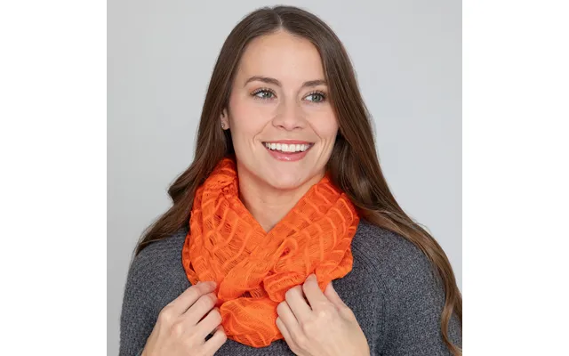 Waves Of Color Infinity Scarf Fair Trade - Orange