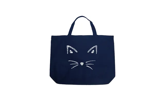Whiskers - Large Word Art Tote Bag