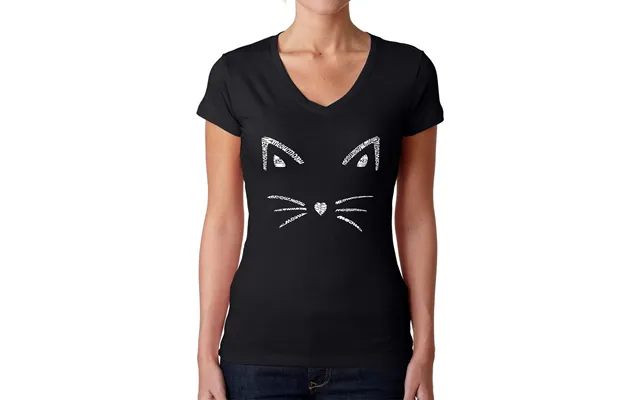 Whiskers - Women's Word Art V-neck T-shirt