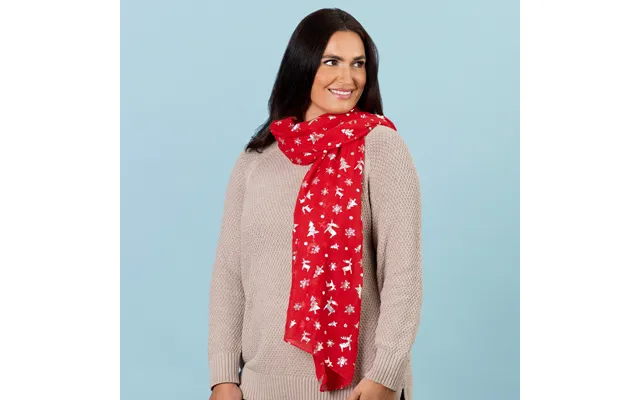 Winter Wonderland Fancy Scarf - Red
