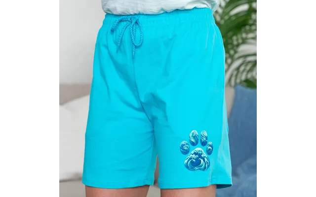 Women's Pawsitively Adorable Casual Shorts 100% Cotton - Wave Paw