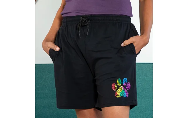 Women's Pawsitively Adorable Casual Shorts 100% Cotton - Zebra Print Paw