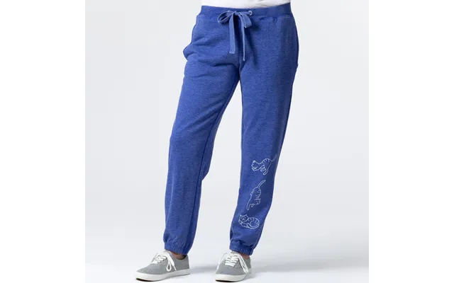 Women's Playful Pets Grey Jogger Sweatpants - Cat