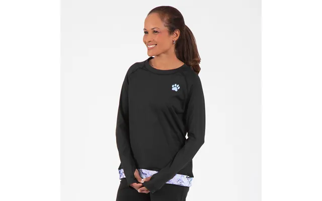 Yoga Paw Print Cross Over Separates - Black