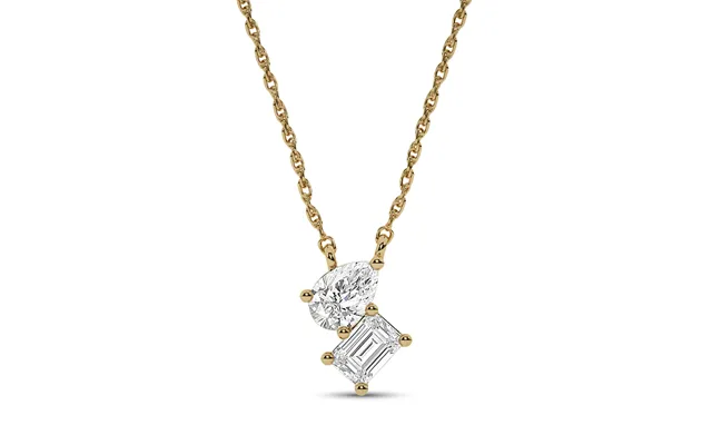 Entwined Destinies Lab Diamond Necklace 10k Yellow Gold 2 Ct product image