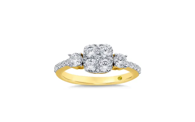 Giselle Lab Grown Diamond Ring Yellow Gold 1 1 2 Ct. Tw.