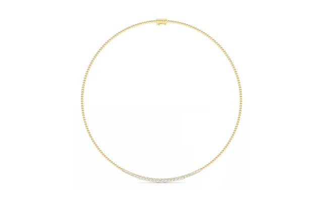 The Grace Four-prong Lab Grown Diamond Necklace 10k Yellow Gold 4 Ct product image