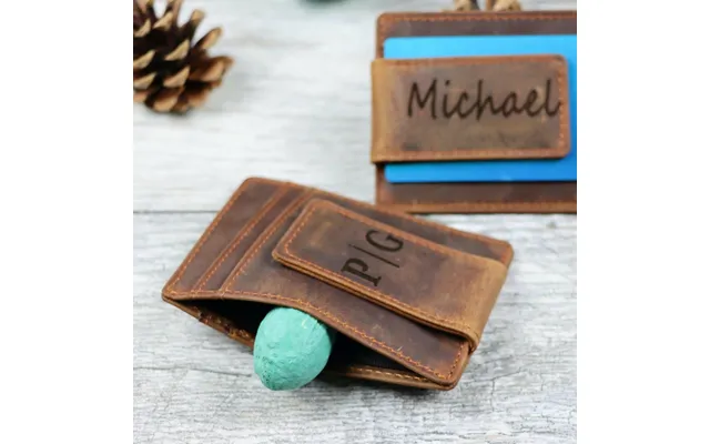 15 Pcs Bulk Leather Money Clip Wallet Magnetic - Wholesale , Real Leather, Same Day Shipping, Free Shipping Us product image