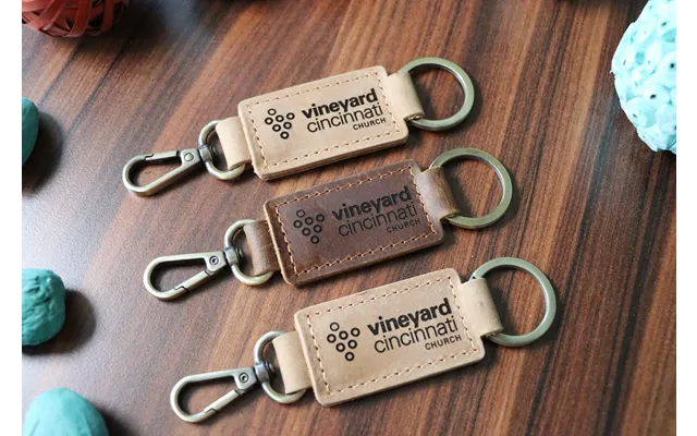 15 Pcs Church Logo Keychains With Heavy Duty Ring & Clasp