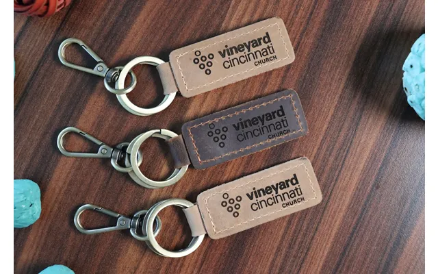 15 Pcs Leather Keychains In Bulk For Church Members - Real Leather product image