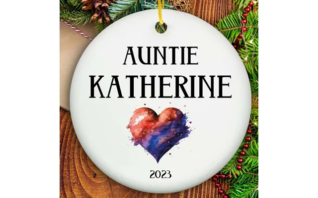 Aunt Christmas Ornament - Ceramic